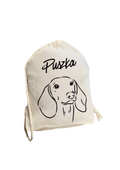 Plecak personalizowany z psem - bawełniany z imieniem
