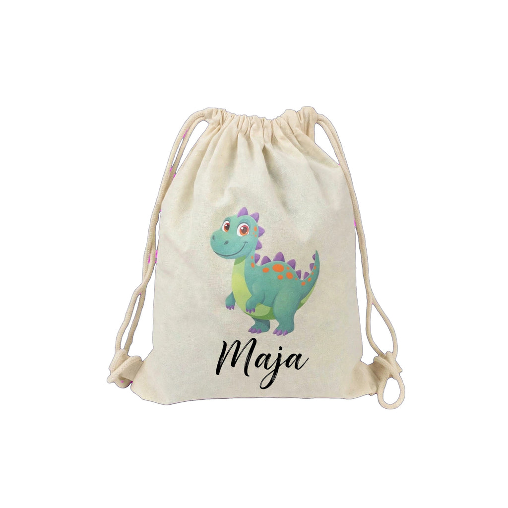 Plecak bawełniany z personalizacją Dino 2 - Nosi Mi Się